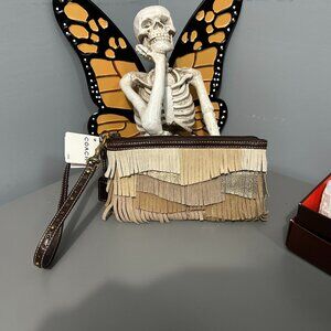 Vintage Coach Fringe Wristlet